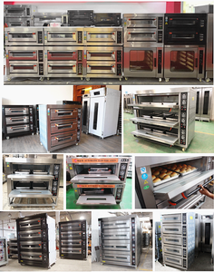 Forno elétrico comercial de padaria, para venda de bolos, bicos com temporizador de pedra de vapor, máquina elétrica de 1 2 3 baralho - Product Image 3