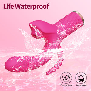 Massaggiatore 3 in 1 con Vibrazione e Suzione, Stimolatore Clitorideo a Doppio Motore, Bacchetta Vibrante, Dildo Vibratore per Donne, Giocattoli Sessuali per Adulti - Product Image 6