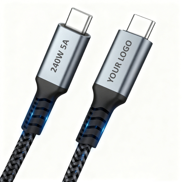 CE Certification USB C Cable Type C Cable Fast Charging 240W 5A Custom 1m 2m 3m Nylon Braided Charger USBC to USB Cable Type-C