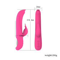 Yaqu Dual-Motor Wasserdichter Vaginal-Vibrator in Hasenform mit 10 Frequenzmodi Sexmaschine Dildo zur Selbstbefriedigung