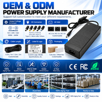 Adaptateur d'alimentation de bureau 12V 10A 120W, connecteur CC 5,5x2,5 mm, adaptateur AC/DC à faible ondulation pour écran d'ordinateur, scanner