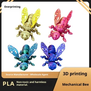 Adorno de Abeja Mecánica de Vidrio Impreso en 3D, Tema Frozen, Escala 1/12, Juguetes Hechos a Mano - Product Image 5