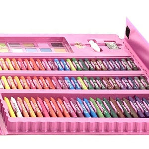 Set de Dibujo Artístico de 208 Piezas con Caballete de Doble Cara Incorporado, Crayones, Marcadores, Lápices de Colores, Acuarelas para Niños <span class=keywords><strong>y</strong></span> Niñas, Regalo - Product Image 3