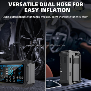 Arrancador de Coches Portátil de 12V con Banco de Energía para Neumáticos - 2000A de Corriente, Batería de Polímero de Litio, 7 BAR, A27, con Compresor de Aire - Product Image 6