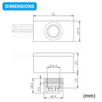 Interruptor Fotoeléctrico Interior/Exterior CNRIYA AA-2310GL, Control de Luz Diurna, Función Inductiva, Sensor de Alta Calidad, 105-305V