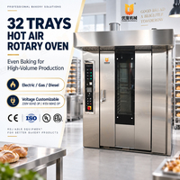 Four à rack robuste en acier inoxydable 304 avec chauffage électrique, gaz ou diesel pour une cuisson constante du pain et des pâtisseries