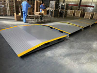 Rampe de chargement en acier robuste pour conteneurs, capacité de 10 tonnes, applicable aux restaurants et supermarchés, dimensions 2300*2230*150mm