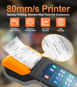 5.5 Inch Multi-touch Screen Smart POS Terminal With 58mm Receipt Printer And Camera For Store Pos De Venta R330 Pro