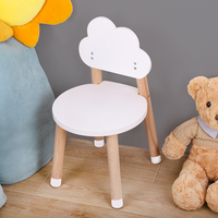 Ensemble de table et chaises en bois pour enfants, forme nuage, jouet de jeu d'imitation Montessori, 5 pièces, mobilier de salle de jeux, maternelle, 3+ ans, vente en gros