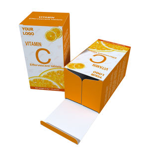 لون تصميم برتقالي فيتامين C علبة تعبئة حبوب الكالسيوم ملحق أقراص الكالسيوم للأدوية - Product Image 5