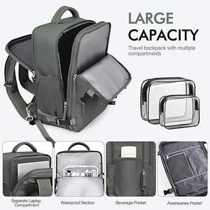 Travel Backpack for Women <strong>Men</strong> <strong>Flight</strong> Approved Carry-on Backpack <strong>Bag</strong> Luggage Personal Item <strong>Bag</strong> Laptop Backpack Casual - Product Image 5