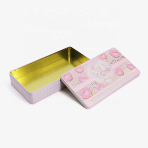 Tùy chỉnh in sô cô la vuông Quà Tặng kim loại có thể Cookie Biscuit Kẹo gói thực phẩm hộp thiếc - Product Image 5