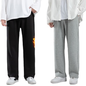 Pantalon de jogging sport décontracté en molleton coupe droite mi-longue, coupe ample, coupe-vent et respirant, idéal pour l'hiver – Vente chaude en gros - Product Image 1