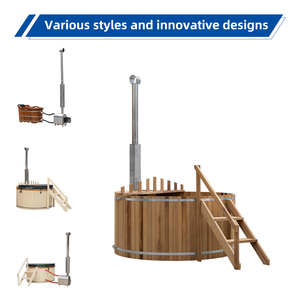 Alphasauna <span class=keywords><strong>Baignoire</strong></span> japonaise en bois portable, chauffe-eau à bois distinctif pour jardin et intérieur, le <span class=keywords><strong>plus</strong></span> petit modèle - Product Image 5
