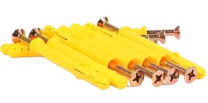 M5-M14 пластиковая труба, нейлоновая Расширительная пробка, анкерная оцинкованная или SS304 винтовая настенная пробка, расширяемый изоляционный бетонный анкерный винт - Product Image 3