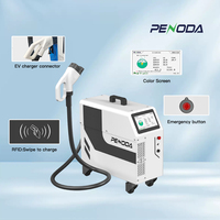 PENODA Usine 20KW GBT CCS2 DC Chargeur Rapide Portable Ev Chargeur Véhicules Électriques Station De Recharge Rapide Mobile EV Chargeur