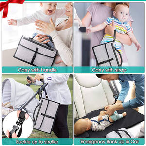 Sac à Langer en Polyester personnalisé, Sac à Langer Pour bébé, tapis à Langer pliable, Sac à main de rangement Pour l'extérieur, Sac de lit de bébé, Sac fourre-tout Pour maman - Product Image 3