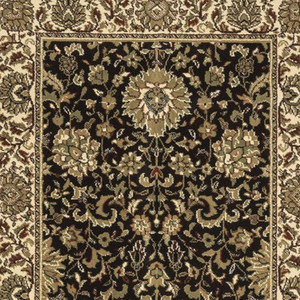 Tappetino da bagno rotondo orientale marrone HMS 6 'tappeto elegante per il tuo bagno - Product Image 4