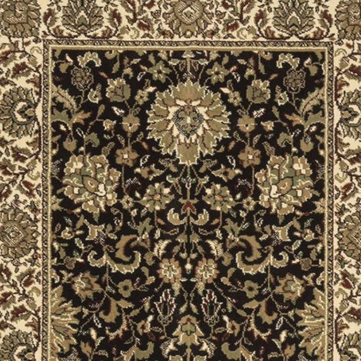 HMS 6' Brown Oriental Round Bath Mat Elegant Rug for Your Bathroom