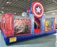 Parc de jeux gonflables commercial Hero, thème Avengers, château gonflable