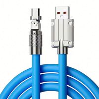 Câble de charge rapide 120W, câble de charge et de données rotatif à 180 degrés, câble Micro USB résistant à la flexion pour téléphone