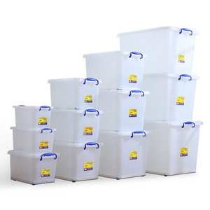 Houseware Widely Used Under Bed Stackable Transparent Plastic Lid Storage Box Big toy storage organizer