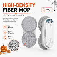 Robot de nettoyage de fenêtres électrique intelligent pour usage extérieur et hôtelier |   Nettoyage après Halloween : Peinture, Toiles d'araignées, Feuilles, Traces de colle, OEM personnalisé