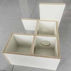 Hot Selling Natural Birch Wood Solid Waterproof Anti-odor Large Space <strong>Hamster</strong> <strong>Hide</strong> with Button Closure for Indoor Outdoor Use - Product Image 4