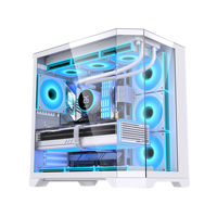 Torre de PC Gamer ATX Completa, con Pantalla de Vidrio Templado y Negro, Diseño Extragrande, Vista al Mar, Directo de Fábrica 2026