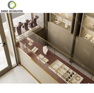 Comptoir de bijouterie simple et personnalisé, design de haute qualité, comptoir d'exposition en verre pour la présentation de bijoux - Product Image 5