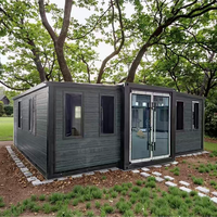 Maison préfabriquée en acier extensible de 20 pieds ou 40 pieds, personnalisable, avec 3 chambres, option de bureau, pour grand-mère, tablette