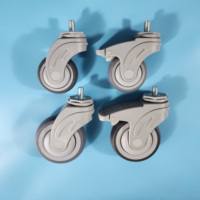 Roulettes d'hôpital de 4 pouces 100mm médicales pour la roulette de meubles