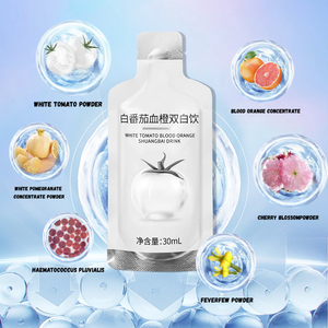 Complément alimentaire liquide oral blanchissant au collagène, saveur tomate blanche et orange sanguine, OEM/ODM - Product Image 4