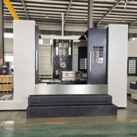 Centro de Mecanizado Horizontal CNC HMC1000 con Sistema GSK, Husillo Único BT40/BT50, 4 Ejes, Mecanizado de Piezas de Motor de Alta Precisión