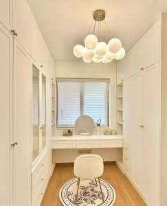 Armario Popular guardarropa conjunto de muebles de dormitorio de madera maciza armario de aluminio Almacenamiento de escritorio gran espacio diseño personalizado - Product Image 4