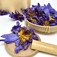 Fleur de Lotus Bleu Séchée de Haute Qualité, Vrac en Gros pour Tisane