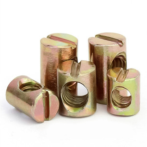 Écrous à fente horizontale M7 en acier au carbone zingué pour meubles - Product Image 5