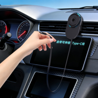 Chargeur sans fil pour voiture avec câble rétractable, support pour grille d'aération, support à ventouse pour tableau de bord