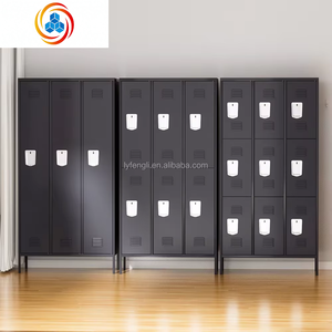 Venta en Línea: Armario Metálico de Almacenamiento de 6 Puertas con Patas de Soporte para Oficina o Vestuario de Gimnasio, Diseño Desmontable - Product Image 2