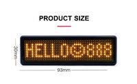 Póster Digital LED Inteligente con Control por Bluetooth a través de Aplicación, con Texto Personalizable y Placa con Pin - Placa de Identificación Programable