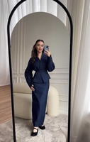 Ensemble jupe et cardigan décontracté à lacets pour femme, style modeste, respirant, prêt pour l'été, collection hiver 2026