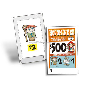 Billets à gratter personnalisés à 3 fenêtres - Impression numérique - Cartes de jeu promotionnelles pour loteries - Product Image 5