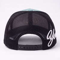 Casquette Trucker en Daim à 5 Panneaux avec Logo Brodé Personnalisé, Style Vintage, Dos en Maille et Corde, Collection Printemps-Automne