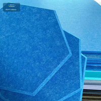 Panneau mural insonorisant moderne pour hôtel, panneaux acoustiques hexagonaux biseautés, absorption acoustique, respectueux de l'environnement, 100% fibre de polyester