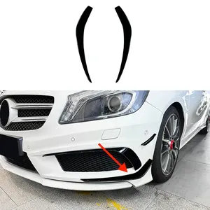 สำหรับ Mercedes Benz A Class W176 A200 A250 A45 AMG 2013-2015 ชุดแต่งสปอยเลอร์กันชนหน้า แอร์ไนฟ์ คาวาเดอร์ ทริม บอดี้คิท - Product Image 4