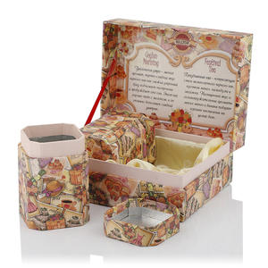 Boîte à thé <span class=keywords><strong>en</strong></span> <span class=keywords><strong>carton</strong></span> kraft personnalisée avec impression de logo, gaufrage, laminage mat et revêtement UV - Product Image 5