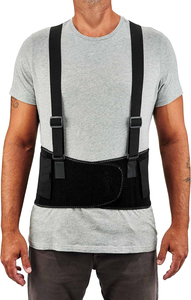 Correas extraíbles Soporte <span class=keywords><strong>lumbar</strong></span> inferior <span class=keywords><strong>con</strong></span> <span class=keywords><strong>tirantes</strong></span> Cinturón de soporte trasero ajustable - Product Image 2