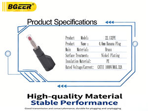 4,0mm Einziehbarer Laternenstecker Bananenstecker Reines Kupfer PE-Isoliert Gewehr-Typ Stapelbarer Teststift für Elektrische Prüfungen und Verkabelung - Product Image 3