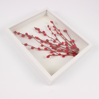 Boîte de présentation personnalisable avec logo sur mesure, moderne, élégante, durable, boîte à ombre profonde transparente, cadre photo 3D