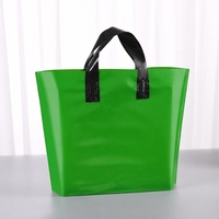 Sacs de courses en plastique HDPE réutilisables et imperméables avec poignées, imprimés, pour vêtements, commerce de détail et petites entreprises